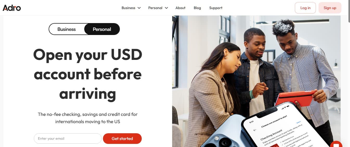 Low-cost bank account for new immigrants to the U.S.
